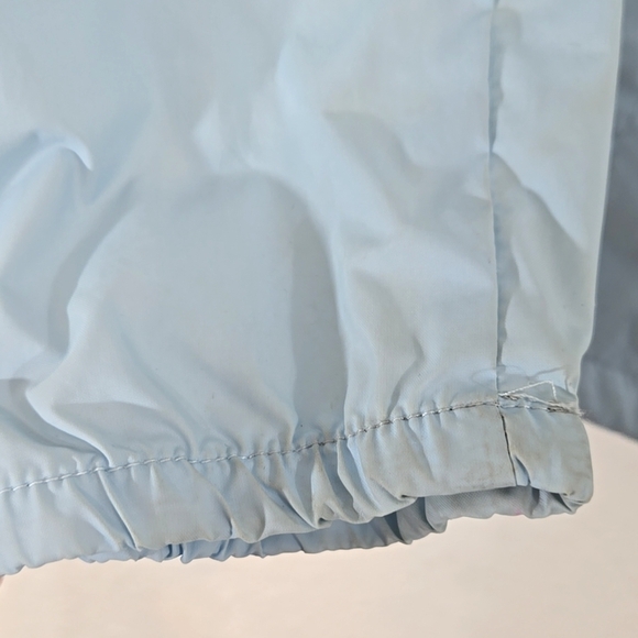 Columbia Girls Windbreaker Jacket Hooded Lightweight Pockets Light Blue, Small - Picture 4 of 11